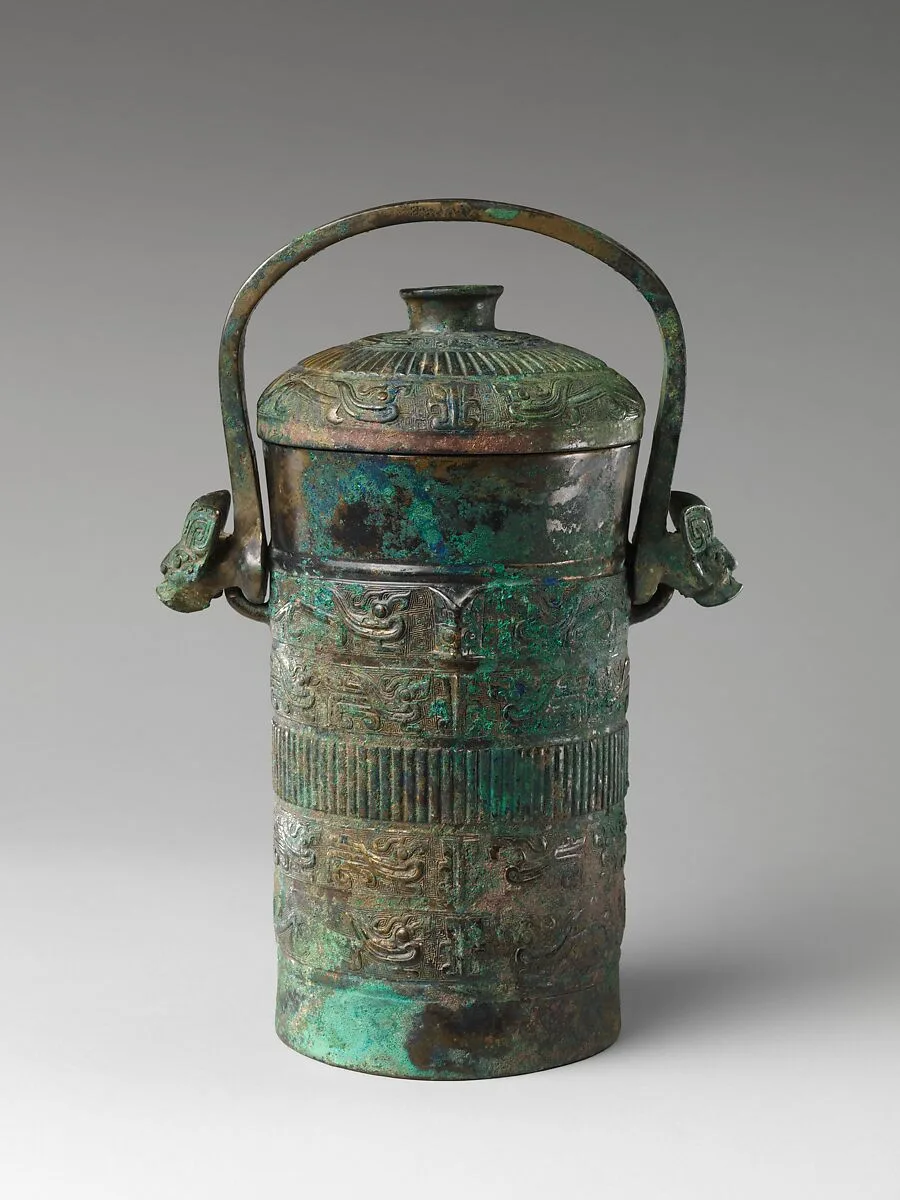 西周 青銅提梁卣 |Wine container with handle (you) — Unknown