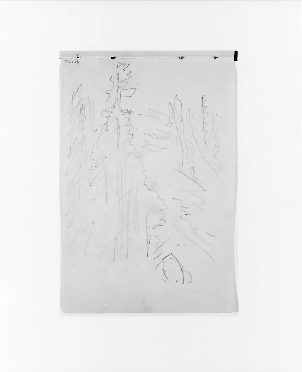 Landscape (from Sketchbook X) — William Trost Richards