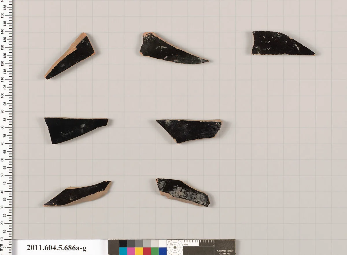 Terracotta fragments of kylikes (drinking cups) — Unknown