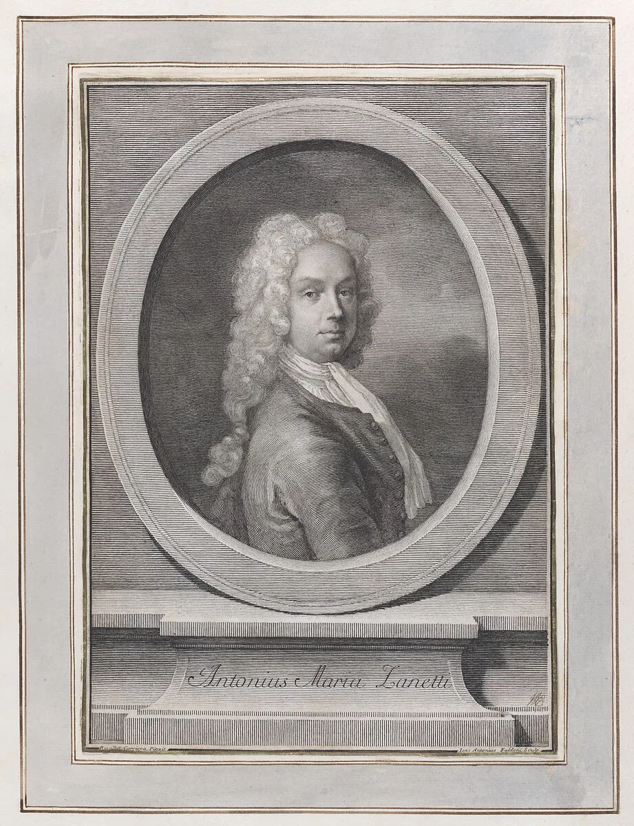Portrait of Anton Maria Zanetti the Elder — Giovanni Antonio Faldoni|Rosalba Carriera|Anton Maria Zanetti the Elder