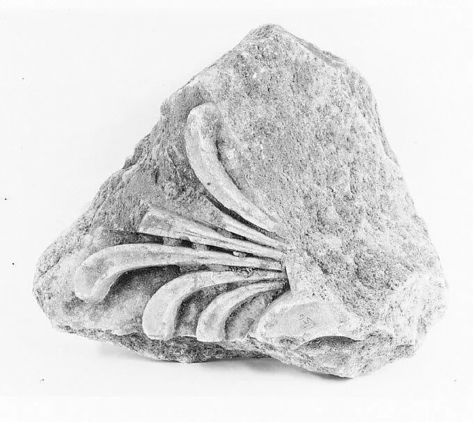 Marble architectural fragment with palmette from the Temple of Artemis at Sardis — Unknown