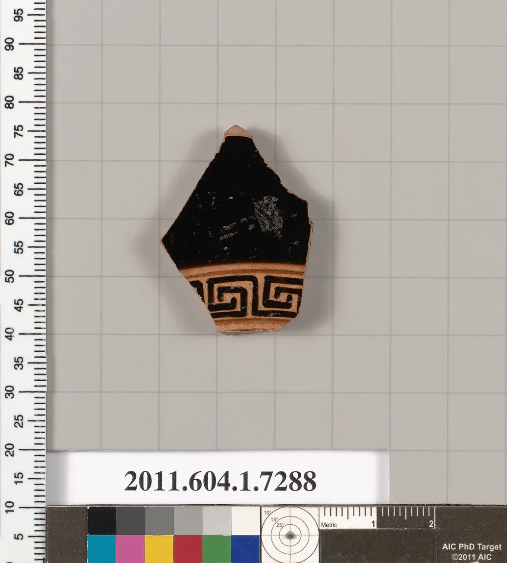 Terracotta fragment of a kylix (drinking cup) — Unknown