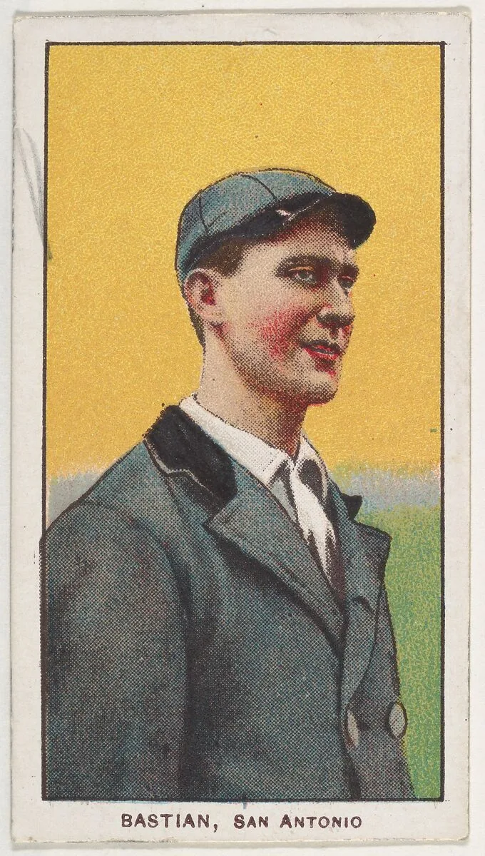 Bastian, San Antonio, Texas League, from the White Border series (T206) for the American Tobacco Company — American Tobacco Company