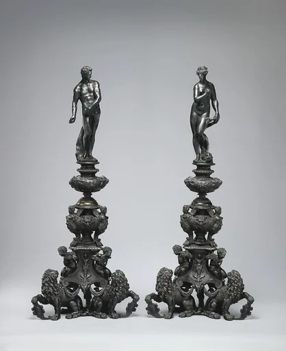 Andiron with figure of Venus (one of a pair)