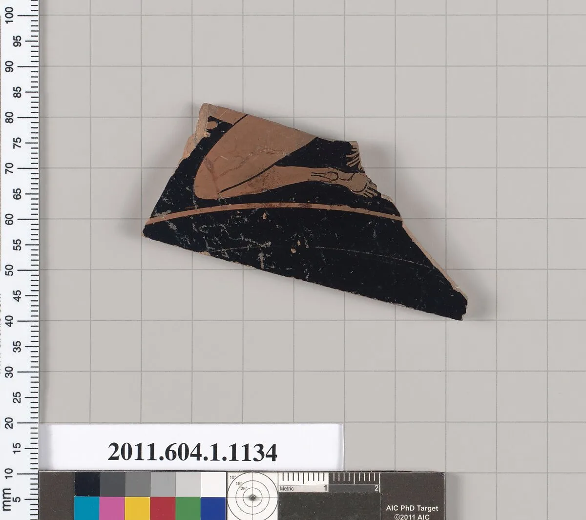 Terracotta fragment of a kylix (drinking cup) — Unknown