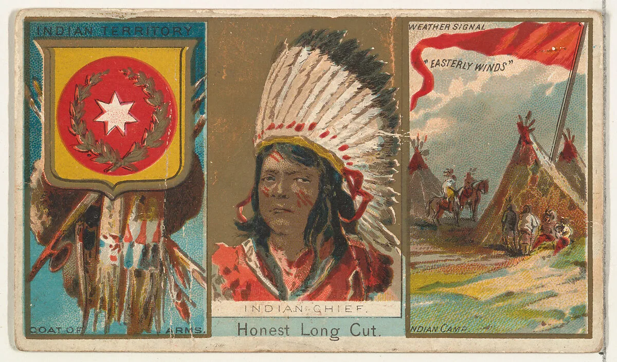 Indian Chief, from "Governors, Arms, Etc." series (N133-1), issued by Duke Sons & Co. — W. Duke, Sons & Co.