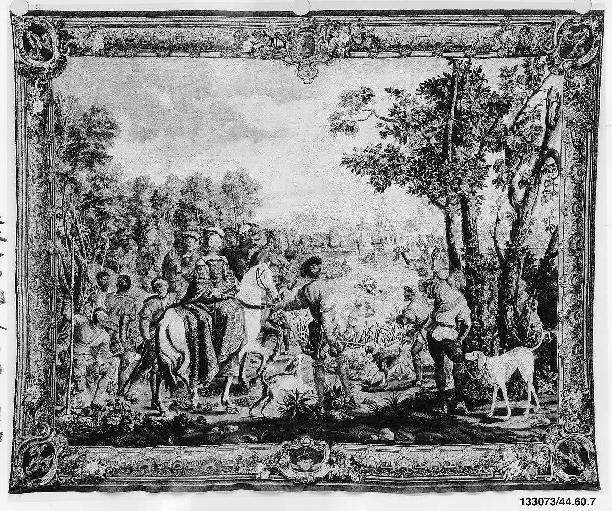 September from a set of The Months of Lucas — Manufacture Nationale des Gobelins|Michel Audran|Comte de Toulouse|Master of the Months of Lucas|Joseph Yvart|Charles Chastelain|Louis de Boulogne the Younger|Pierre Josse Perrot