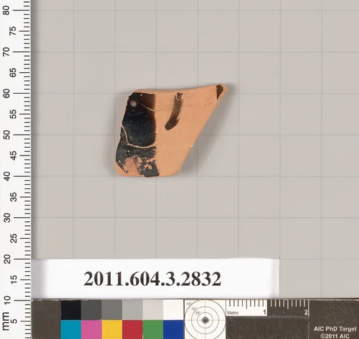 Terracotta fragment of a closed shape