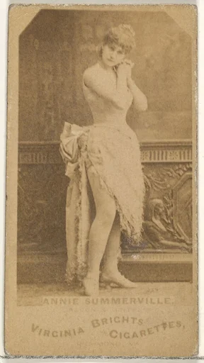 Annie Summerville, from the Actors and Actresses series (N45, Type 1) for Virginia Brights Cigarettes