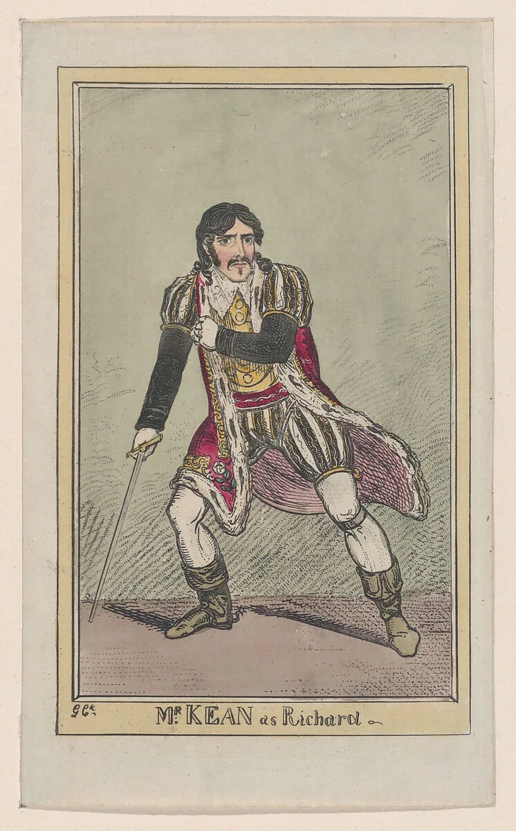 Edmund Kean as Richard III — George Cruikshank|Edmund Kean|William Shakespeare