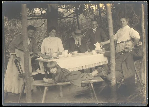 Frank Eugene with Herr von Martine and Others