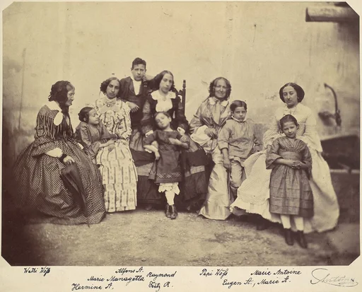 [Ten members of the Antoine family]