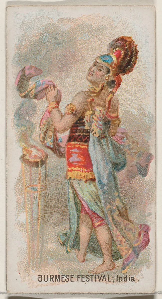Burmese Festival, India, from the Holidays series (N80) for Duke brand cigarettes — W. Duke, Sons & Co.|George S. Harris & Sons