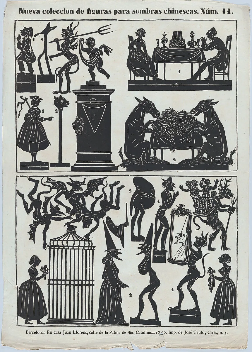 Sheet 11 of figures for Chinese shadow puppets — José Taulo|Juan Llorens