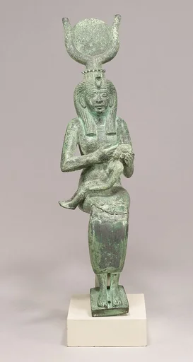 Statuette, Isis, Horus