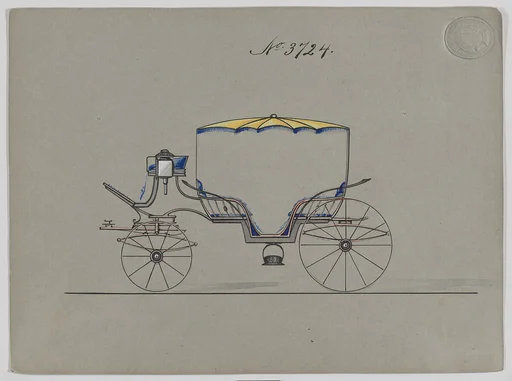 Design for 6 seat Phaeton, no. 3724