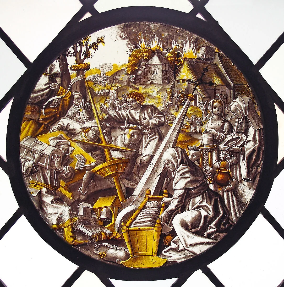 Allegory of Rout and Pillage — Dirck Vellert