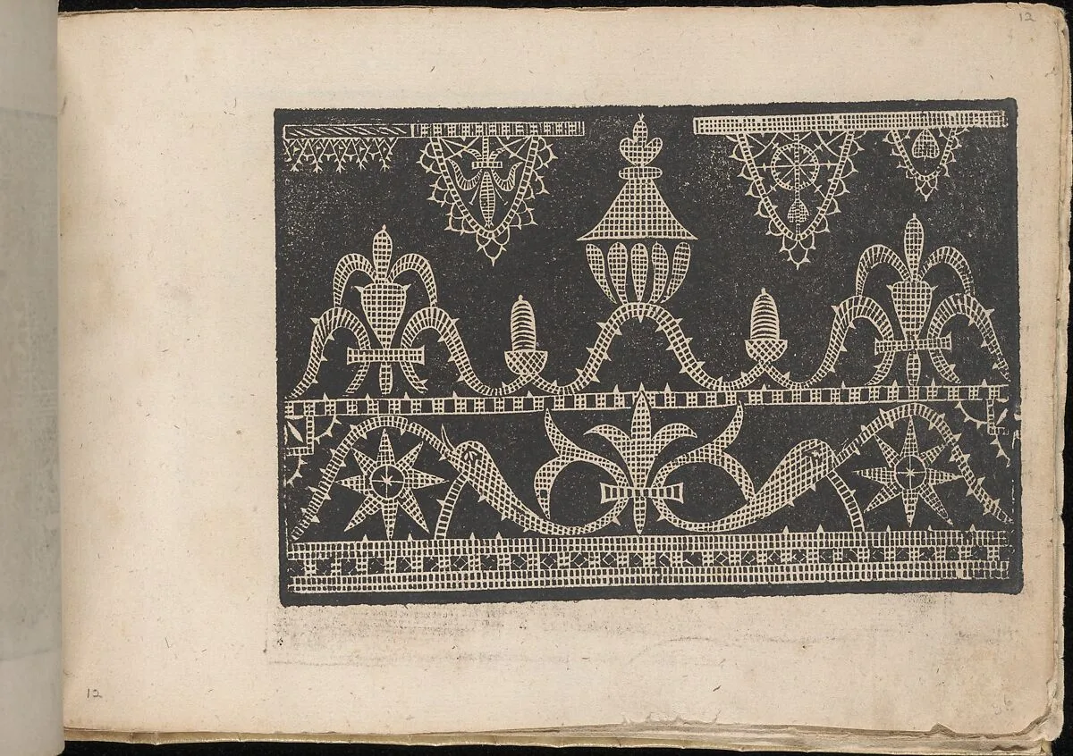 Fiori di Ricami Nuovamente Posti in Luce, page 12 (recto) — Matteo Florimi|Francesco de' Franceschi