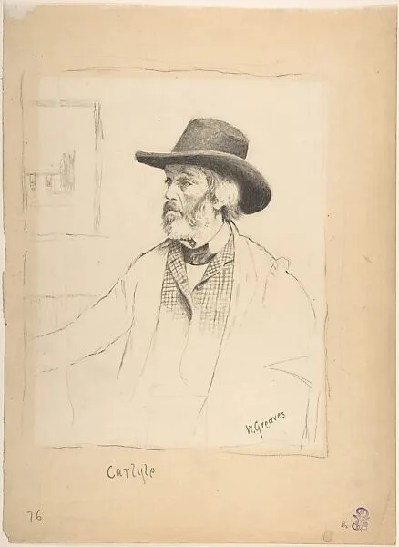 Portrait of Thomas Carlyle — Walter Greaves|Thomas Carlyle
