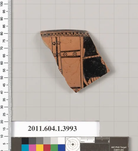 Terracotta fragment of a kylix (drinking cup)
