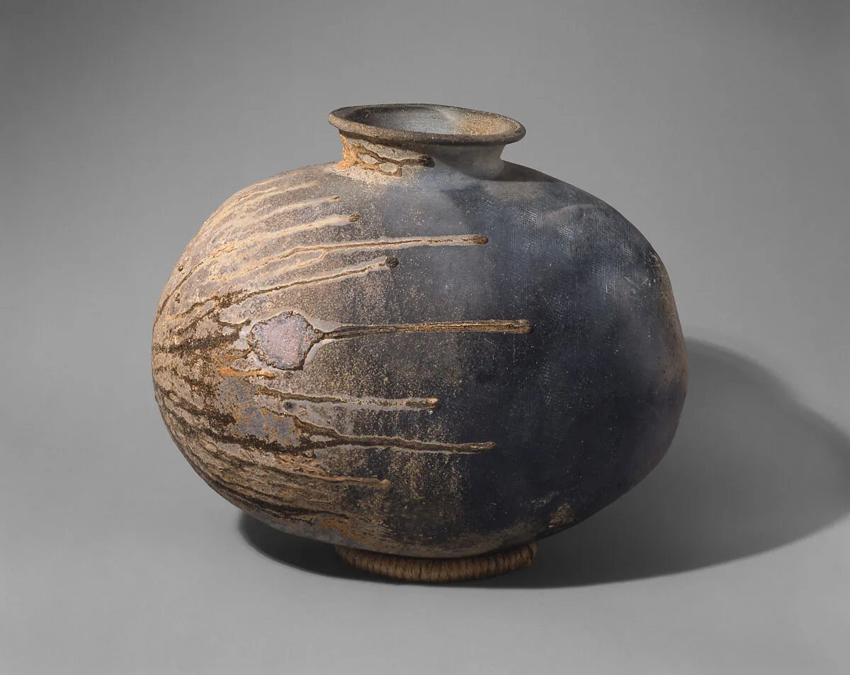 須恵器 横瓶|Recumbent bottle (yokobe) — Unknown
