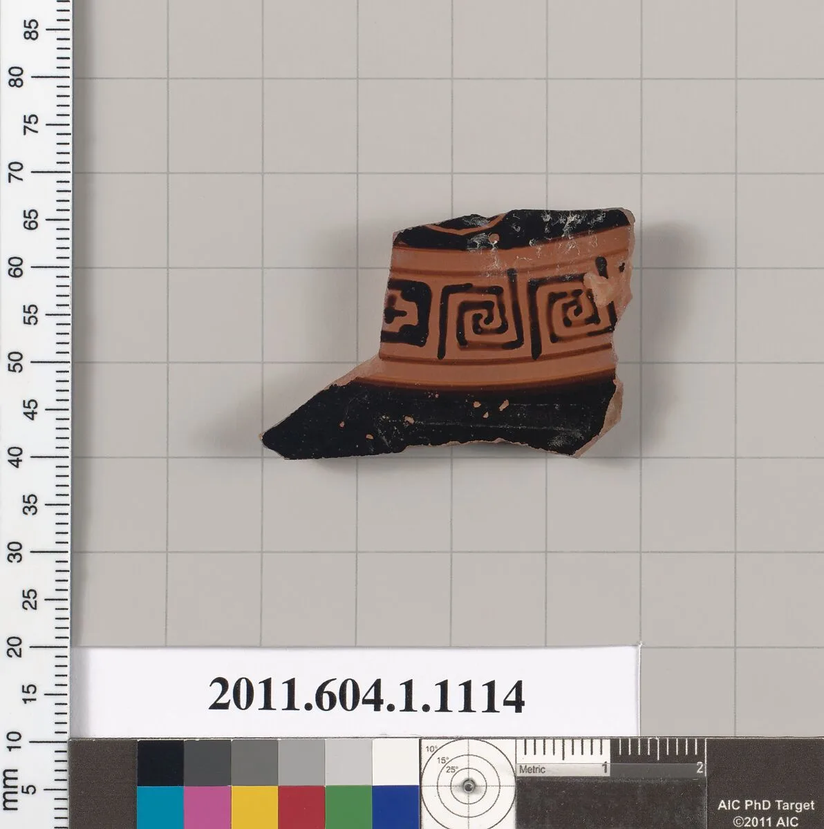 Terracotta fragment of a kylix (drinking cup) — Unknown