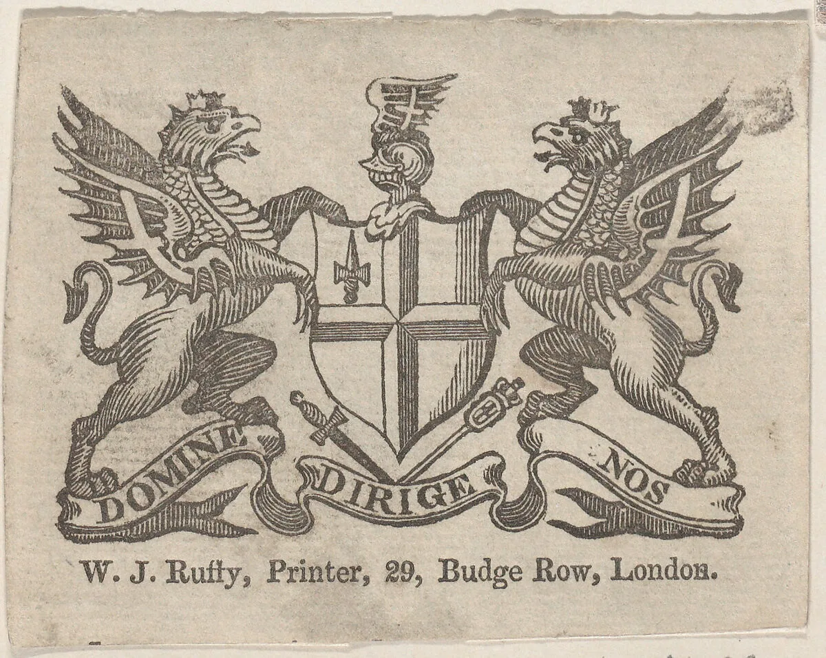 Trade Card for Jones and Barriff, Engravers and Printers — Anonymous, British, 19th century