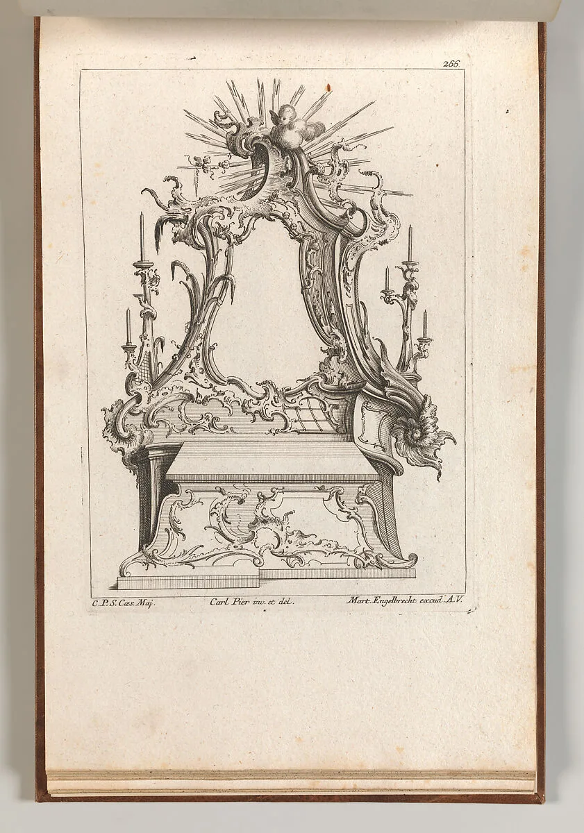 Design for an Altar, Plate 3 from an Untitled Series of Designs for Altars — Jacob Gottlieb Thelot|Carl Pier|Martin Engelbrecht