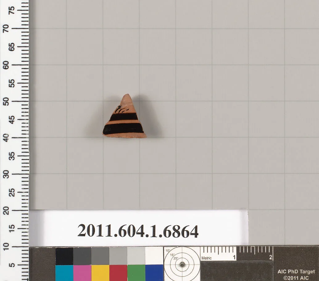 Terracotta fragment of a kylix (drinking cup) — Unknown