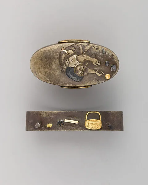 Sword-Hilt Collar and Pommel (Fuchigashira) — Unknown