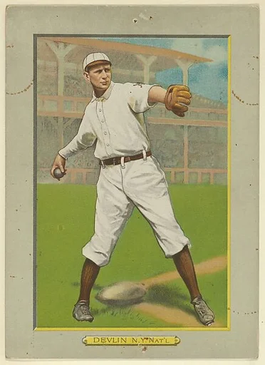 Art Devlin, Third Baseman, New York Giants (National League), from Turkey Red Cabinets (T3)