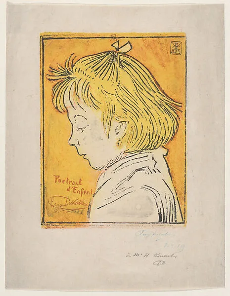 Portrait of a Child — Auguste Delâtre|Eugène Delâtre
