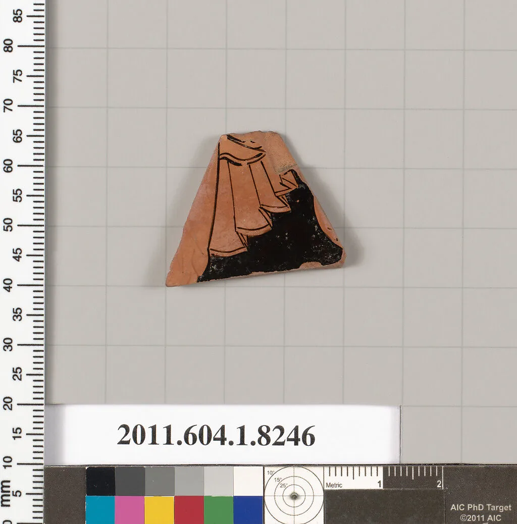 Terracotta fragment of a kylix (drinking cup) — Unknown