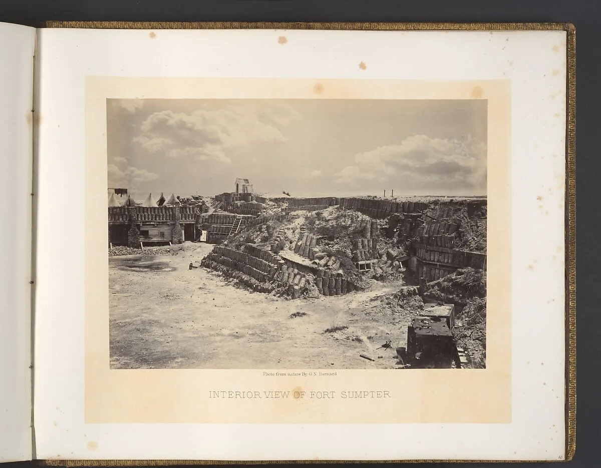 Interior View of Fort Sumpter — George N. Barnard