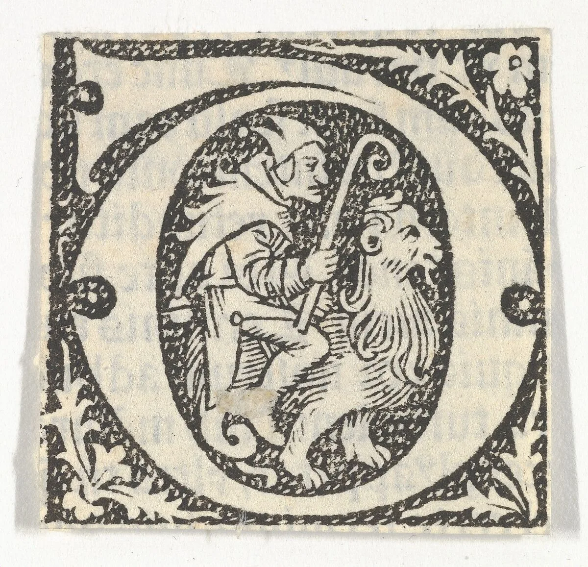 Decorated Roman alphabet — Anonymous, French, 15th century