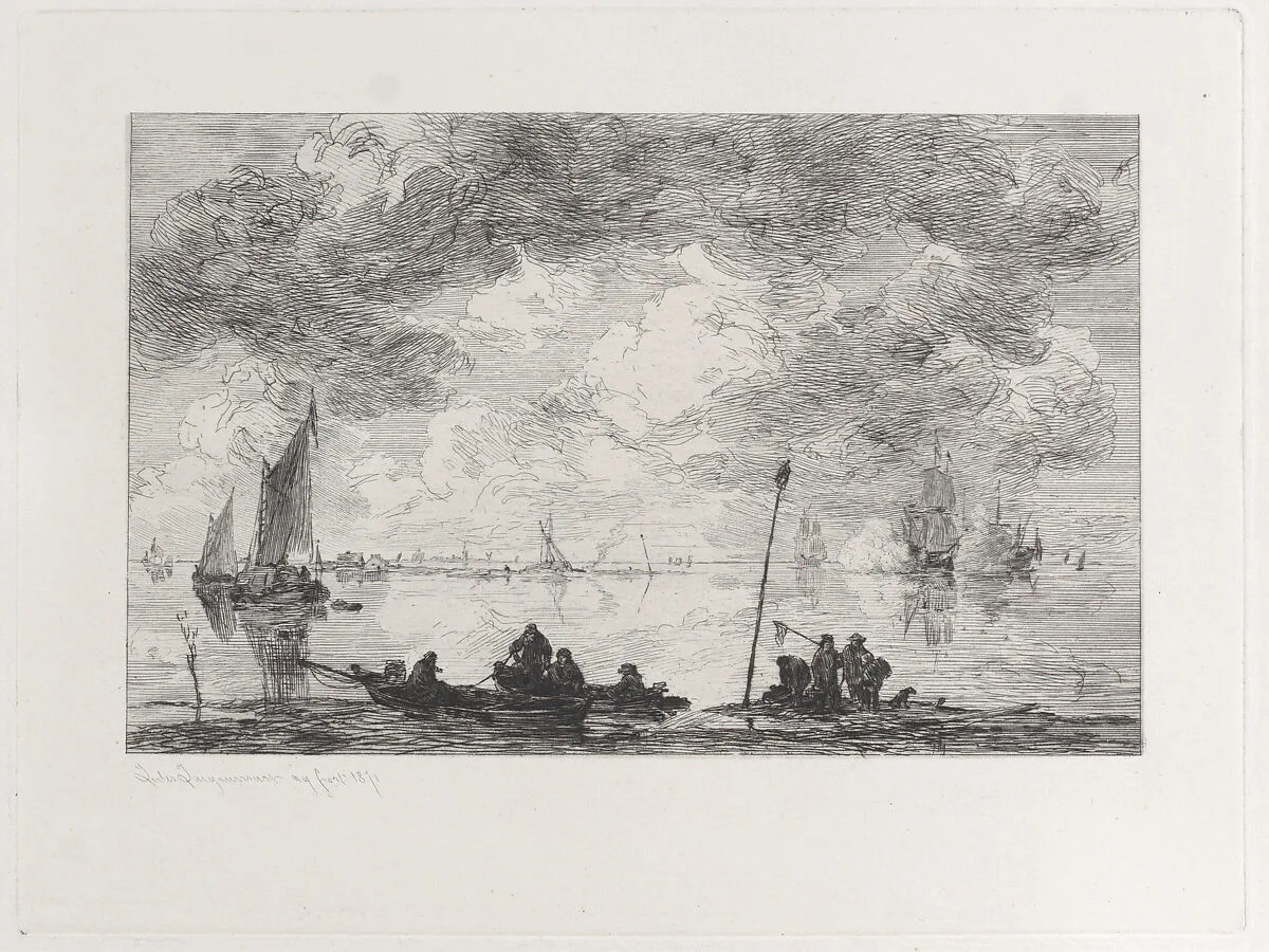The Moerdyck, after Jan van Goyen — Jan van Goyen|Jules-Ferdinand Jacquemart|P. & D. Colnaghi & Co.