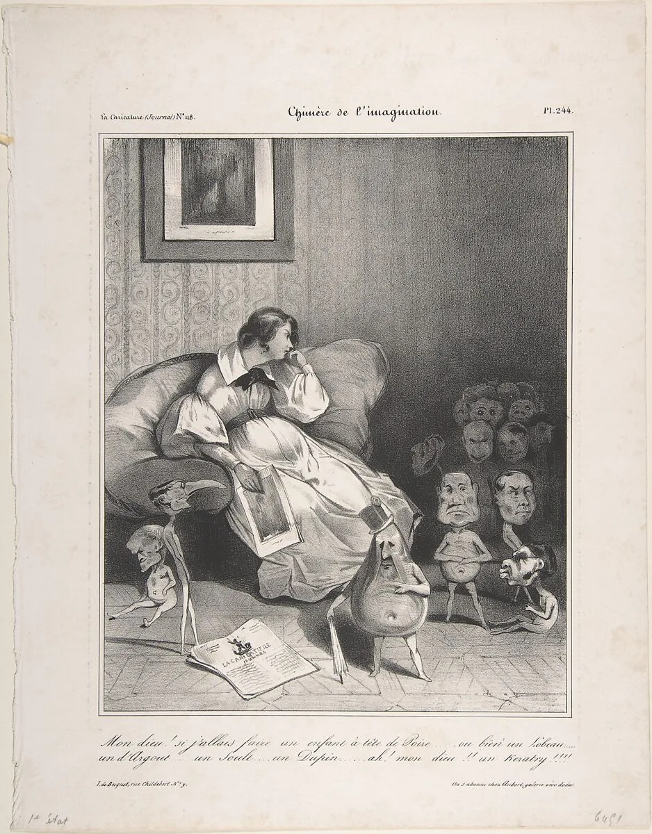 Chimera of the imagination..., published in La Caricature no.118, February 7, 1833 — Honoré Daumier|Becquet|Aubert et Cie
