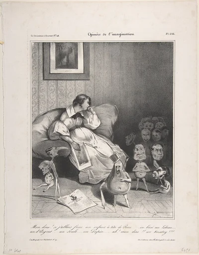 Chimera of the imagination..., published in La Caricature no.118, February 7, 1833