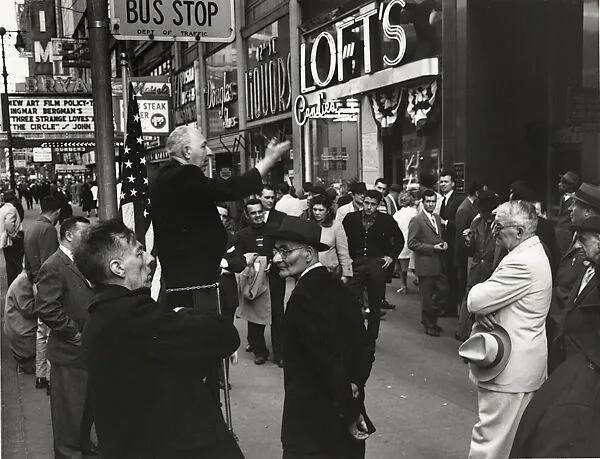 Street Speaker, 42nd Street, New York City — Benn Mitchell