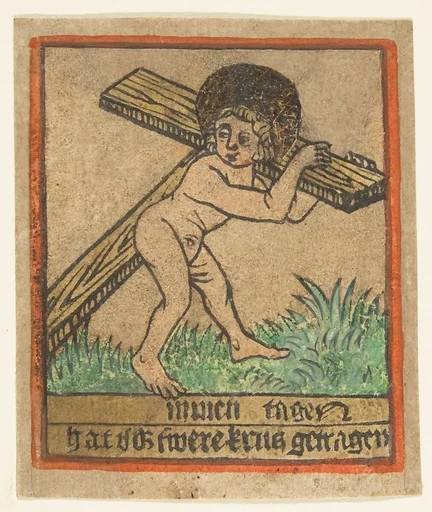 New Year's Card: Christ Child with the Cross
