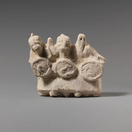 Limestone statuette of Geryon