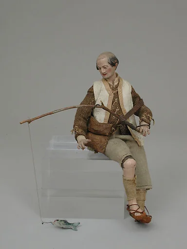 Shepherd with leather pouch