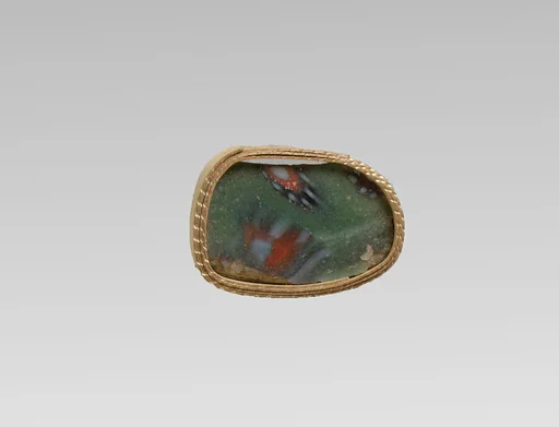 Glass mosaic base fragment