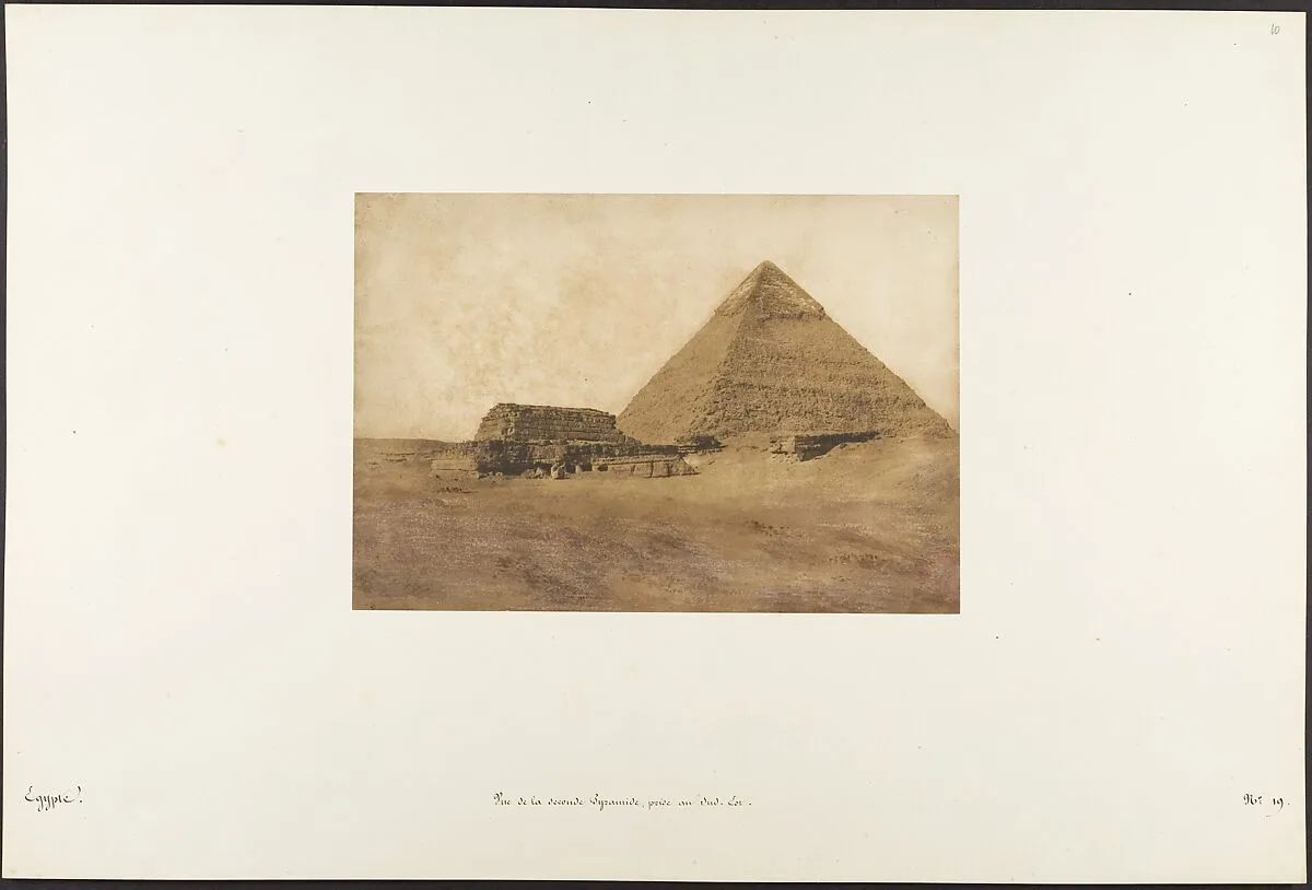 Vue de la seconde Pyramide, prise au Sud-Est — Maxime Du Camp