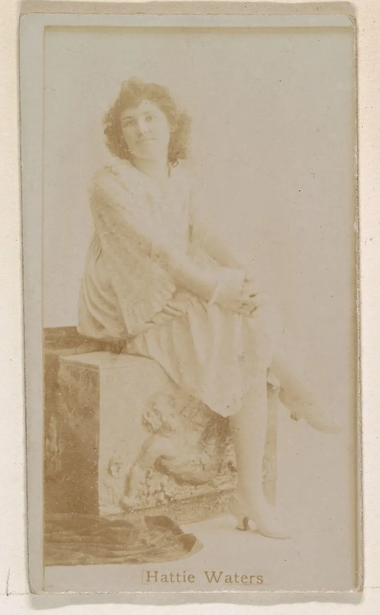 Hattie Waters, from the Actresses series (N245) issued by Kinney Brothers to promote Sweet Caporal Cigarettes — Kinney Brothers Tobacco Company