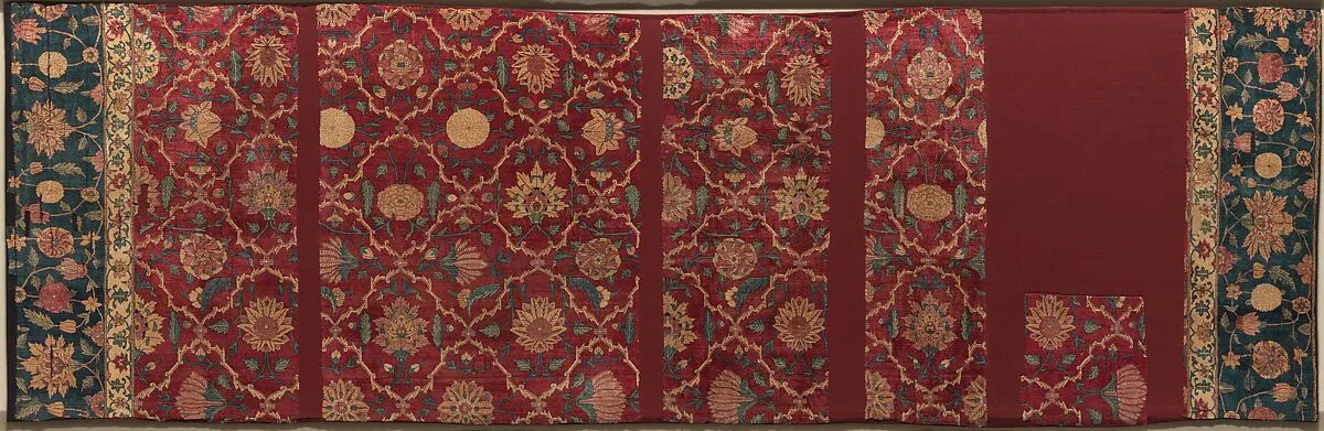 Fragments of a Trellis Pattern Carpet — Unknown