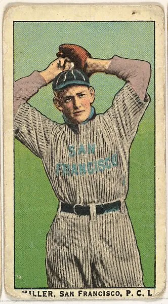 Miller, San Francisco, Pacific Coast League, from the "Obak Baseball Players" set (T212), issued by the American Tobacco Company to promote Obak Mouthpiece Cigarettes — American Tobacco Company