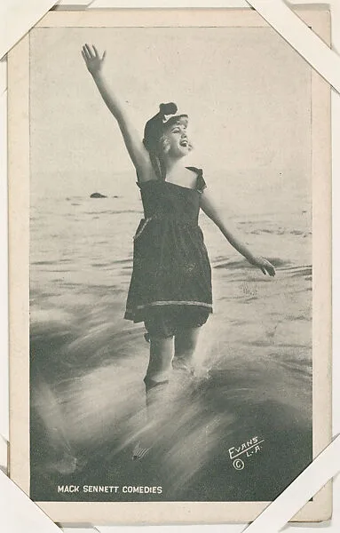 Bathing beauty in surf from Mack Sennett Comedies Arcade series (W423) — Unknown