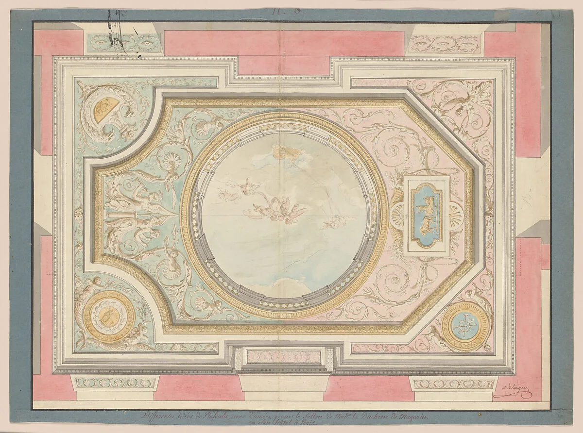 Study for a Ceiling of a Salon in the Hôtel de Mazarin — François Joseph Belanger