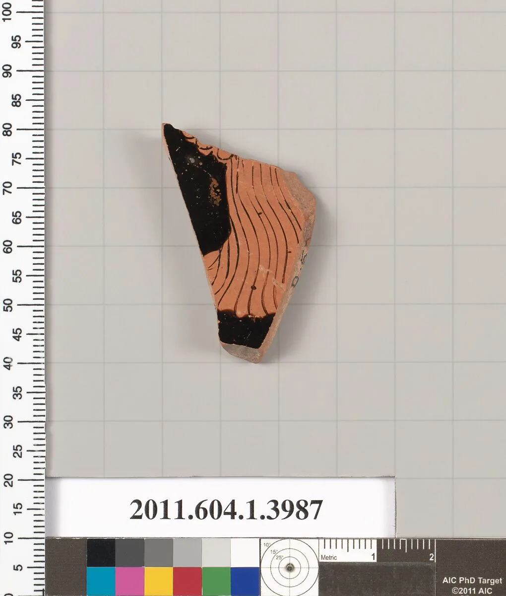 Terracotta fragment of a kylix (drinking cup) — Unknown